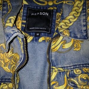 Reason Men's Denim with Yellow Accents